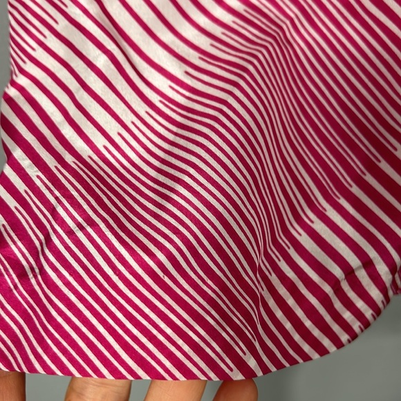 Theory 100% silk pink striped racerback tank top size M - Picture 6 of 14